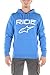 Produktbild Alpinestars Ride 2.0 - Herren Fleece Kapuzenpullover, Männer Hoodie mit Beuteltasche, Casual Pulli - Blau/Weiß