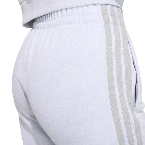 adidas Damen Essentials 3-Stripes French Terry Cuffed Pants, Light Grey Heather/medium Grey Heather, M – Ansicht 5