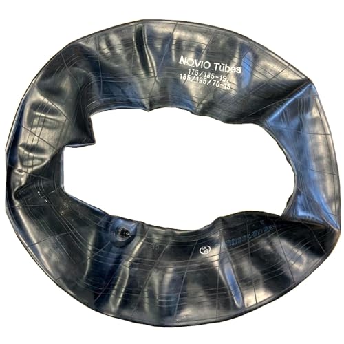 Schlauch 175/185-15 und 185/195/70-15 kompatibel für Reifen in entsprechender Größe für Anhänger PKW Wohnwagen und Transport, Gummiventil TR 13