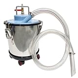 INTBUYING Industrial Pneumatic Vacuum Extractor Wet and Dry for Metal Chips and Oil with Dust Collection Bag 5 Gallon for Workshop Powered by Compressed Air 3700W 5HP 3000CP