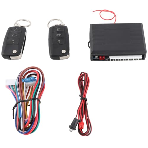 Cerradura Universal para Puerta de automóvil, de Entrada sin Llave y Kit de Cierre centralizado Remoto con llaveros Estilo, botón de Apertura del Maletero, indicador LED de