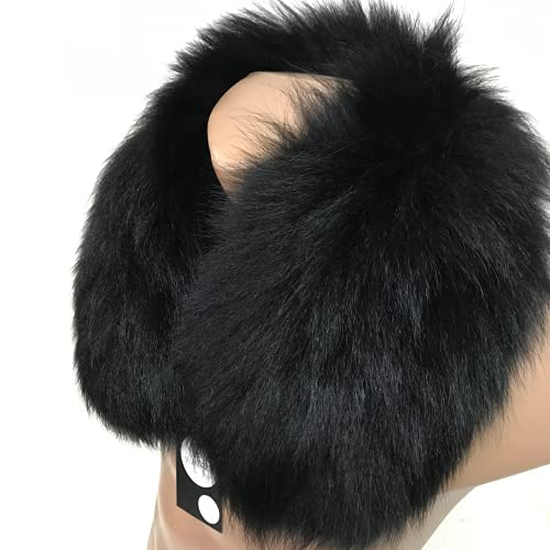 Men Collar for coat parka Real Fur fox