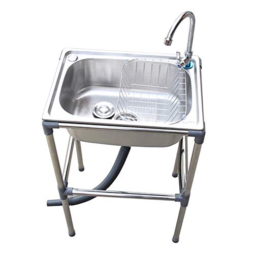 Lavabo simple de vanité en acier inoxydable durable et élégant