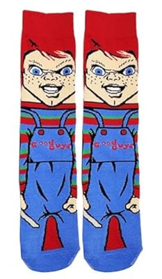 Calcetines para hombre, diseño de villanos de terror, talla única, Chucky, ^ | Ya disponible en tu tienda friki favorita! En mundofriki.es!