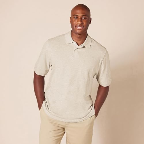 Image of Amazon Essentials Men's Regular-Fit Short Sleeve Cotton Pique Polo Shirt (Available in Big & Tall)