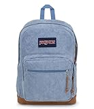 JanSport Right Pack Expressions Backpack - Travel, Work, or Laptop Bag - Embossed Hearts Blue