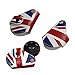 iJDMTOY Red Blue Union Jack UK Flag Style Key Fob Cover Holder Compatible with 2008-up Mini Cooper R55 R56 R57 R58 R59 R60 R61 F55 F56