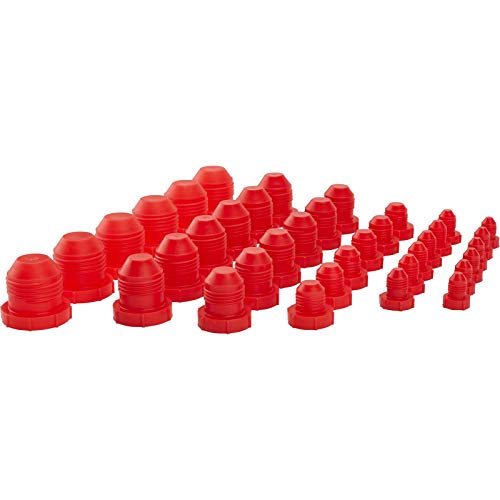 image for Speedway Motors Plastic AN Fitting Cap and Plug Kit, 144-Piece Set, Pr