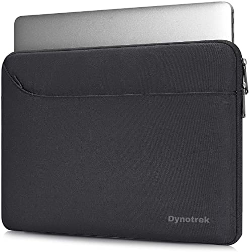 Dynotrek Moon 11.6 12.9 inch Tablet Laptop Sleeve Case Cover Pouch Handbag with Front Accessories Pockets Compatible for Most Apple Samsung Microsoft HP Asus Lenovo Asus Acer Dell, Charcoal Black