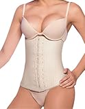 2025 Ann Chery Latex Waist Trainer Cincher Shapewear Corset Faja Body Shaper Girdle (32, Beige)