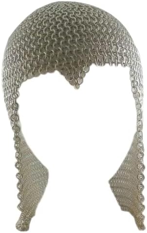 Medieval ARMS Shop Medieval Aluminum Chainmail Coif Armor Hot and Sexy Hood Reenacment LARP Beautiful Costume