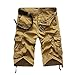 HANTONGHAO Pantalons courts hommes cool camouflage coton décontracté hommes shorts confortable camouflage hommes shorts