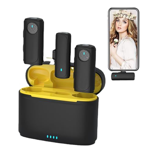 Sghtil microphone d'enregistrement, microphone avec clip,Microphone d'enregistrement avec clip sans fil avec annulation de bruit | microphone sans fil, microphone à clip, microphone de