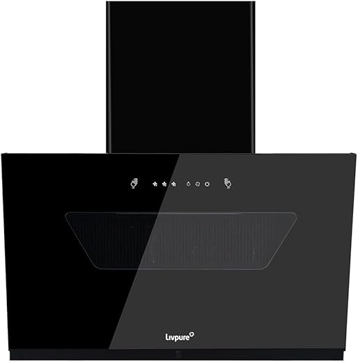 Livpure Emerald-Neo-90 1400 m3/hr Slant |Filterless Auto-Clean Kitchen Chimney with oil collector|10 Year Warranty On Motor (2 Year Comprehensive)…