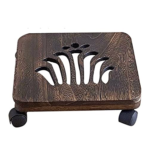 盆栽ベース 360°回転キャスター付きプランタートロリーローリングトレイ頑丈な鉢植えの植物スタンドトロリーキャスターローラー屋内屋外用ローラー 台座スタンド (Color : B_M)