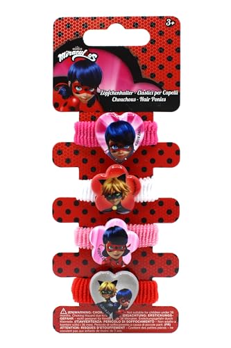 Joy Toy 65978 Miraculous 4 Zöpfchenhalter Auf Backercard 5x1x15 cm