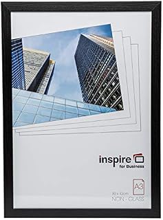 Hampton Frames CAMBRIDGE A3 (30x42cm) Black Picture Poster Photo Frame Plexi (Non-Glass) CAM3042NG