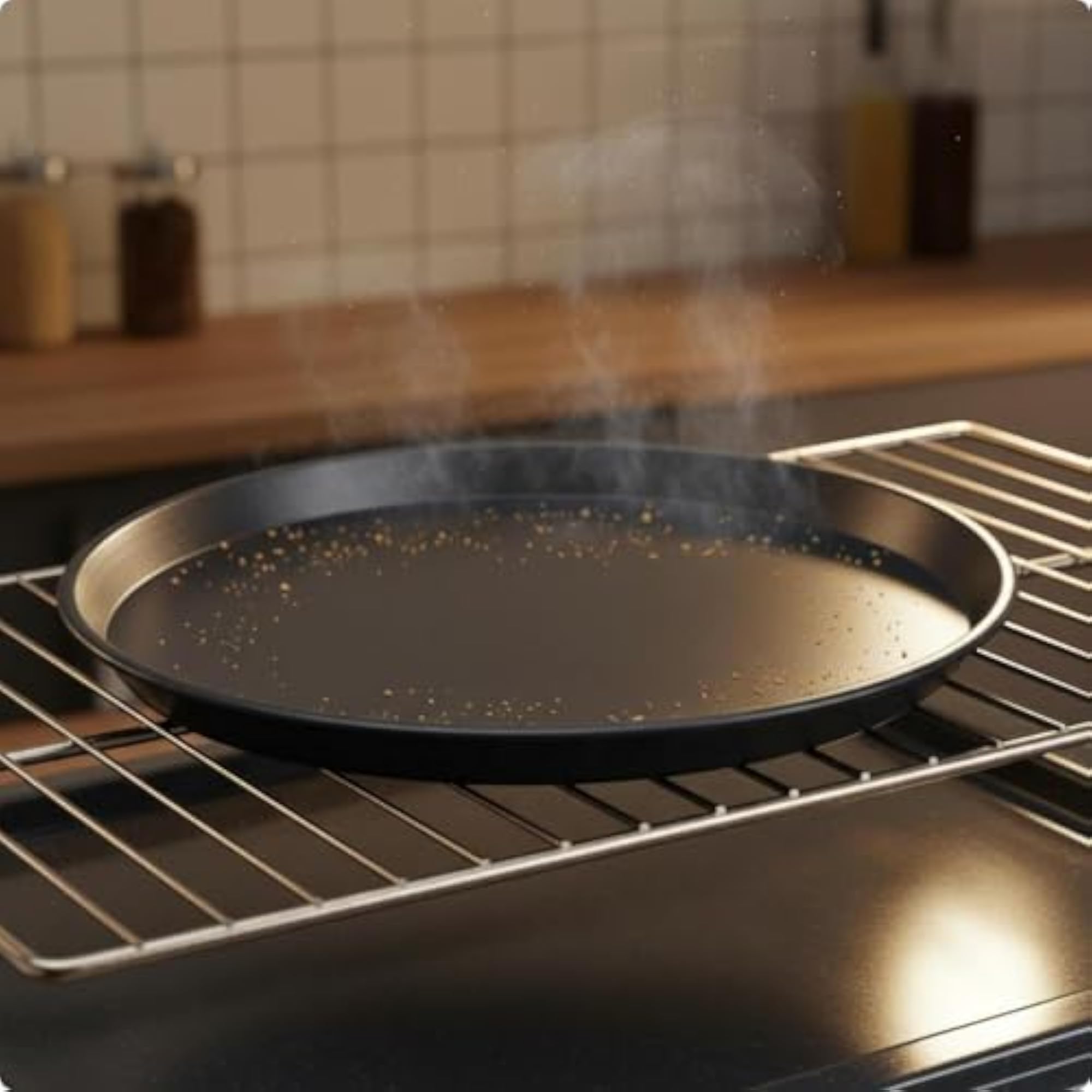 Round Non-Pizza Cooking Tray for Effortless Baking