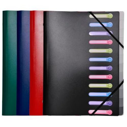 Lot de 10 Trieur soudé OPAK PP, 12 compartiments, coloris assortis (4)