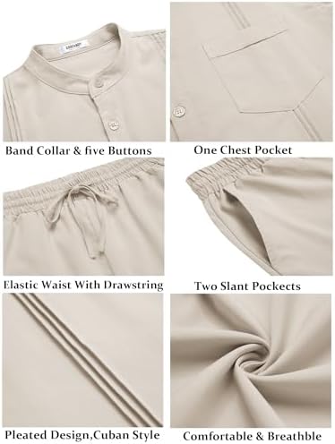 Review: COOFANDY Men’s Piece Cotton Linen Sets Casual Comfort Style