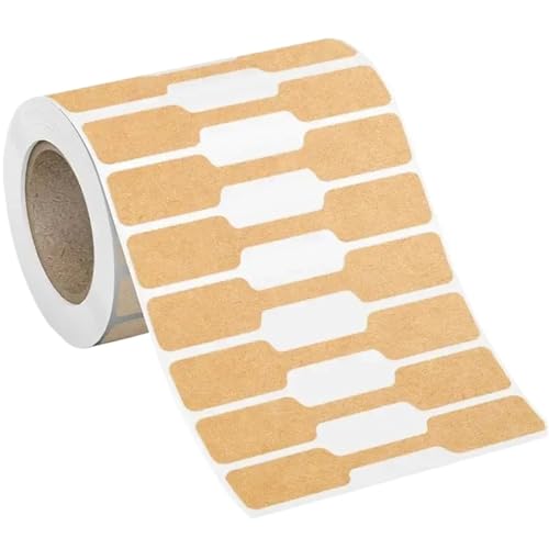 Etiquetas para joyas y pendientes: 2 rollos de pegatinas en blanco para ferias de artesanía