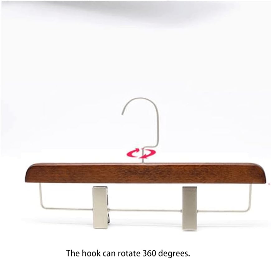 標準の洋服ハンガー、レトロスタイル、男女兼用のズボンハンガー、スカートハンガー、木製、安定、シームレスなズボンハンガー、物干しラック