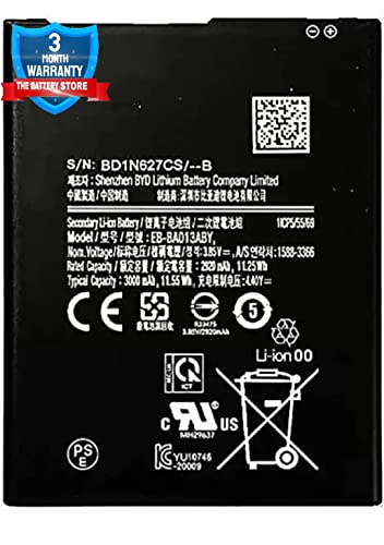 Image of THE BATTERY STORE Original Battery EB-BA013ABY for Samsung Galaxy A01 Core SM-A013F, SM-A013F /DS, SM-A013G, SM-A013G /DS, SM-A013M with 3 month warranty and high capacity battery backup. Carefully check your phone model and purchase. (FOR SAMSUNG A01 CORE)