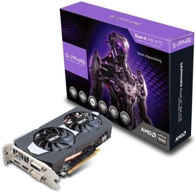 Sapphire Radeon R9 270 2GB GDDR5 DVI-I/DVI-D/HDMI/DP Dual-X with Boost and OC Version PCI-Express Graphics Cards 11220-00-20G