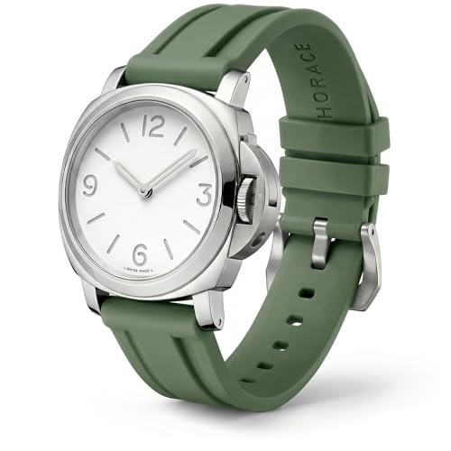 Bracelet Montre 24 mm Caoutchouc FKM Horace pour Panerai Luminor Souple et Élégant