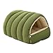 Bothyi Cat Bed Cave Cat Nest Comfortable Thickened Washable Soft Winter Pet Bed Pet House for Small Dogs Kitten Cats Playing, Light Green, M