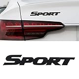 Zbosrma 3D Metal Sport Emblem Car Truck Side Fender Rear Trunk Adhesive Emblem Badge Decals for Auto