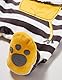 Chicco Unisex Baby Tutina in ciniglia Con apertura frontale Kleinkind-Schlafanzüge, Nero E Giallo, 50
