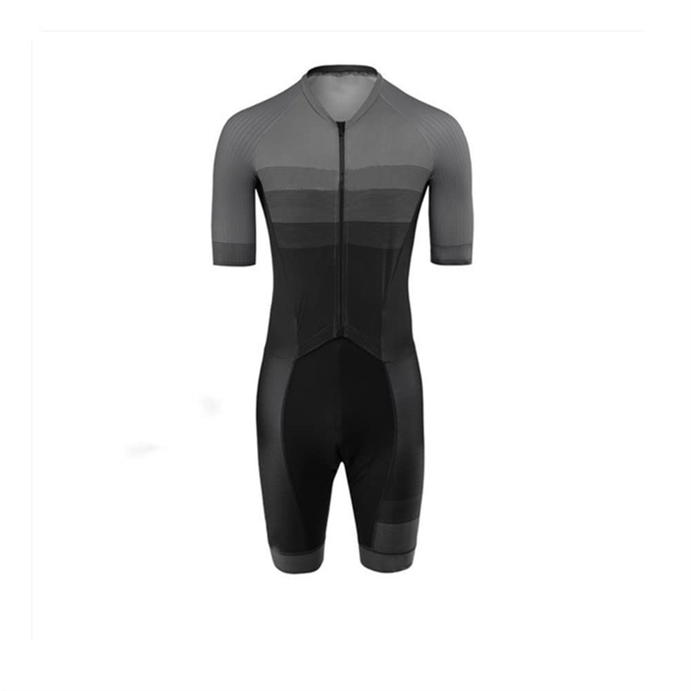 CYTSH Traje de triatlón Traje de Ciclismo Masculino MTB Establecer Bicicleta de Mono con 9d Gel Ropa de Almohadilla (Color : C, Size : Small)