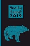 Yearly Planner 2019: Bear