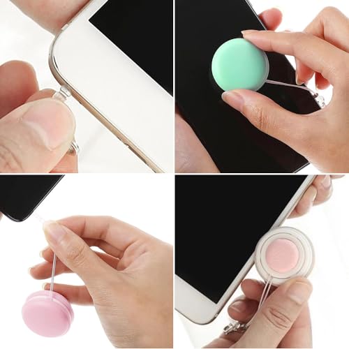 AIIONP Macaron Phone Screen Cleaning, Macaron Mobile Phone Screen Wipe, Macaron Mobile Phone Screen Cleaning Ball, Screen Lens and Eyeglass Wipe Cleaner Tool (8 PCS) - Thumbnail 5