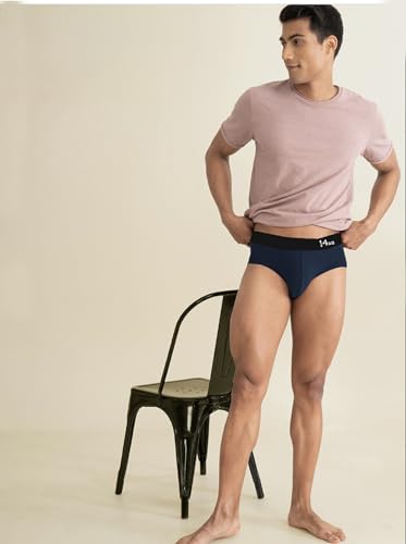 Image of PRETTIFY Super Cotton Modal Fabric Briefs for Men | Regular Fit, Ultra-Soft & Durable Exposed Waistband for All-Day Comfort-Pack of 1.