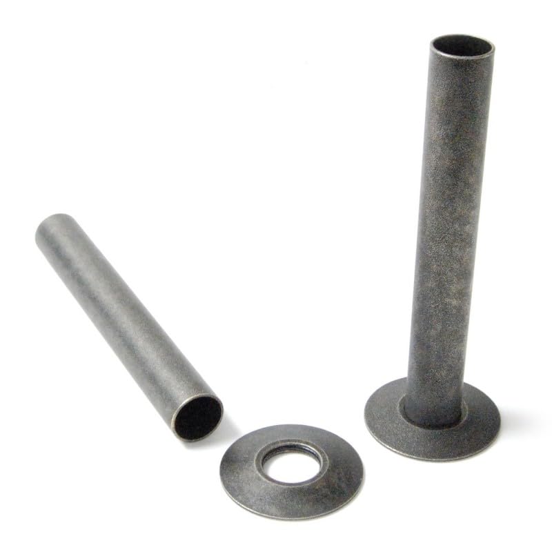 130mm Pipe Sleeves/Shrouds/Covers & Collars (Pair) - Old English Pewter — image 1
