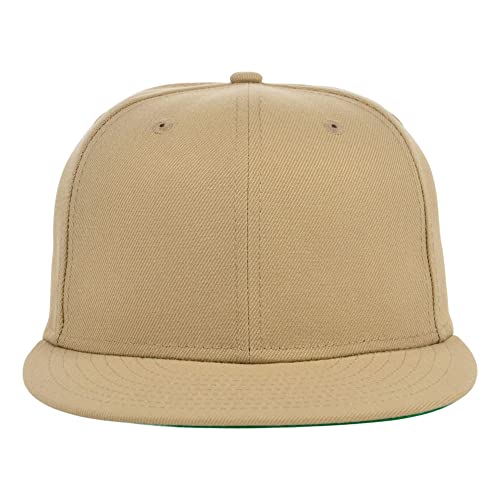 Image of Lids Blank Premium Full Court w /Colored Under Visor Fitted Cap