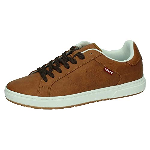 Image of Levi's Men's PiperSneakers, Medium Brown, 10 US