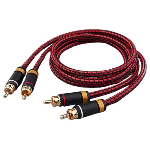 Câble coaxial en cuivre sans oxygène double blindage or 24k de 1m
