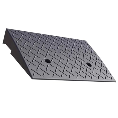 Rampas portátiles de caucho-plástico, 50x32x8 cm para sillas de ruedas, scooters eléctricos
