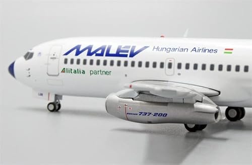 Jc Wings Malev B737-200 Hungarian Airlines Ha-Lek With Stand Limited Edition 1/200 Diecast Aircraft Pre-Built Model #TOP2