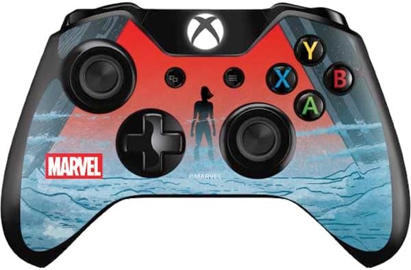 Skinit Decal Gaming Skin Compatible with Xbox One Controller - Officially Licensed Marvel Black Widow Widowmaker Design