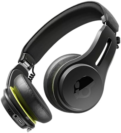 Skullcandy Icon ANC On-Ear Wireless Bluetooth Headphones - Active Noise Cancelling, 97.5dB 60Hr Battery + Rapid Charge, Mic, Adjustable Stay-Aware Mode โ Black