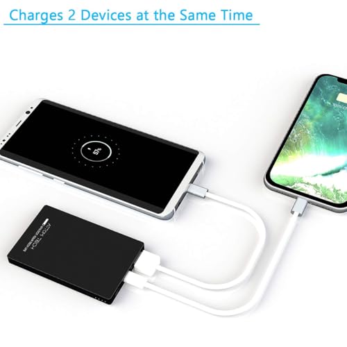 Power Bank portátil ultradelgado 3000mAh con doble puerto USB miniatura 4