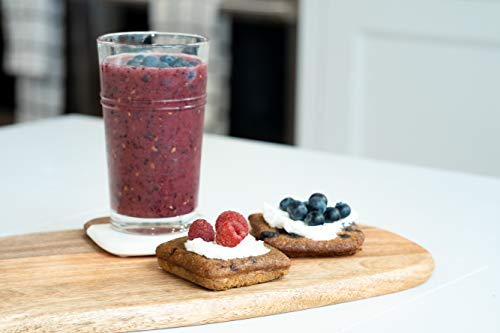 Low Carb Snack Cakes By Nush - Blueberry Flavor (10 Cakes) - Nush Keto Cakes Are Made From Flax, Grain Free, Paleo Diet Friendly, Diabetic Friendly Snacks, Low Sugar #TOP6