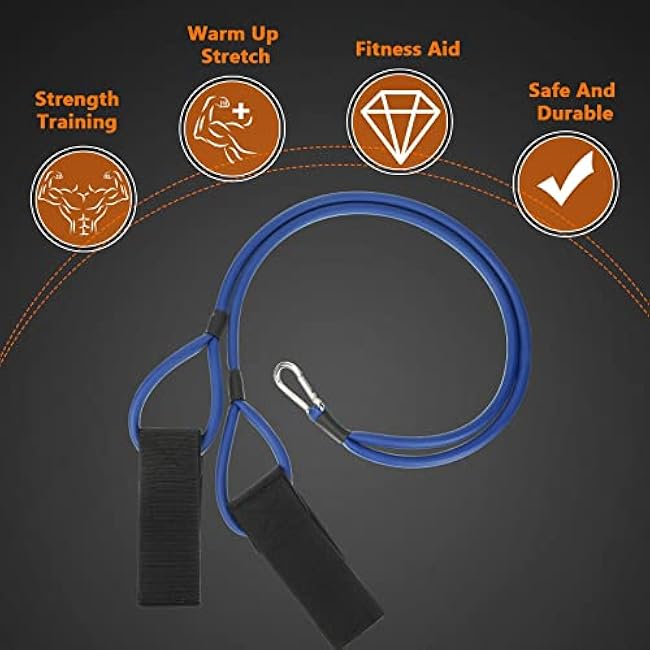Skylety 4 Pieces Baseball Resistance Bands Youth & Adult Arm Strength Training Baseball Bands for Softball Trainer Pitcher Training, 4 Levels(20, 30, 40, 50 Lbs, Black, Blue, Red, Green)