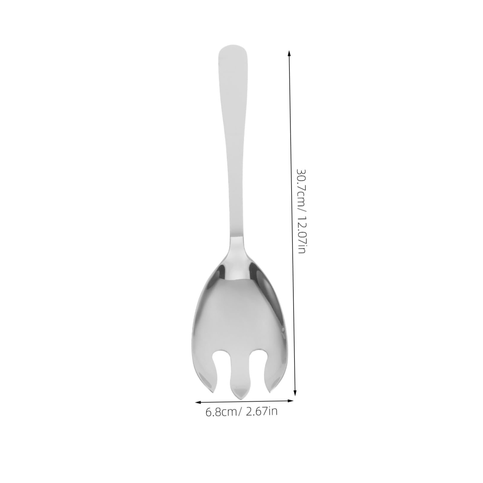 CIYODO Salad Fork Spoon Set 2pc Stainless Steel Salad Server Large Serving Forks