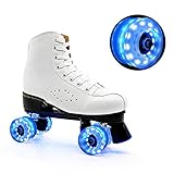 ✿DISEÑADO PARA MAXIMIZAR LA VELOCIDAD: Patines profesionales de ruedas grandes Las ruedas de alto rendimiento para patinetas pueden reducir la fricción en varias superficies y aumentar la velocidad. Estas ruedas de patinaje sobre ruedas se pueden utilizar para patinaje en interiores de ocio o patinaje derby competitivo.