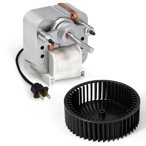 Image of 771-A Motor, S97017450 Bathroom Exhaust Fan Motor for Nutone Broan Model 771-A, 771A, 771, Replacement Parts for Broan 99080599 Exhaust Fan Motor, 99020278 Blower Wheel, 120V, 1.5A, 70CFM, 3000 RPM.